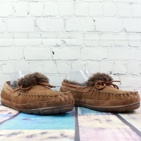 LL BEAN Wicked Good Shearling Lined Mocs Size 11 M - Picture 4 of 12